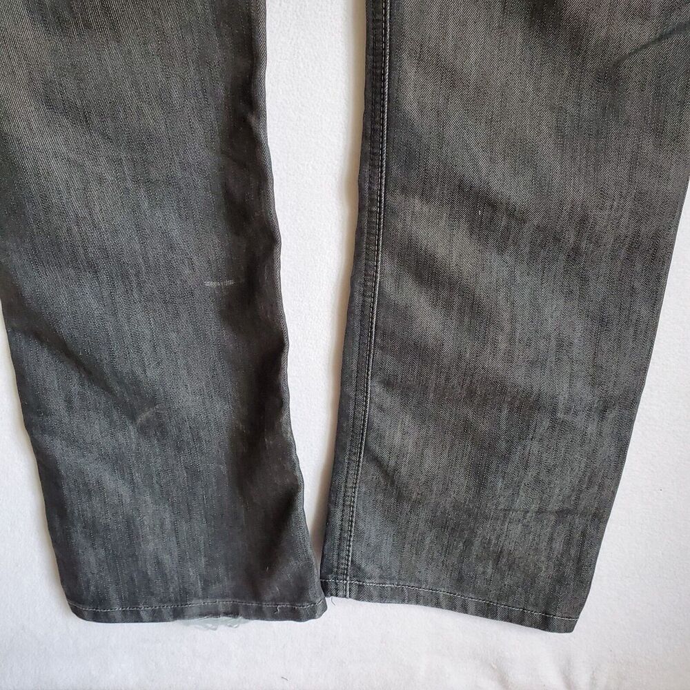 Blue Rag Jeans Mens Size 36 Charcoal Black Denim Distressed Streetwear Casual - Picture 13 of 16